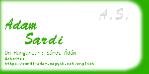 adam sardi business card